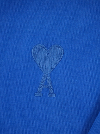 Sweat bleu électrique à logo - AMI Paris