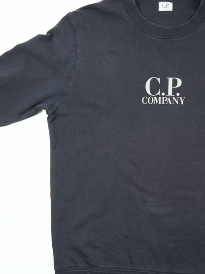 Sweat bleu marine à logo - CP Company