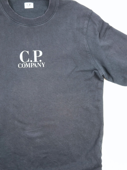 Sweat bleu marine à logo - CP Company