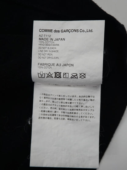 T-shirt noir à motif coeur - Comme des Garçons