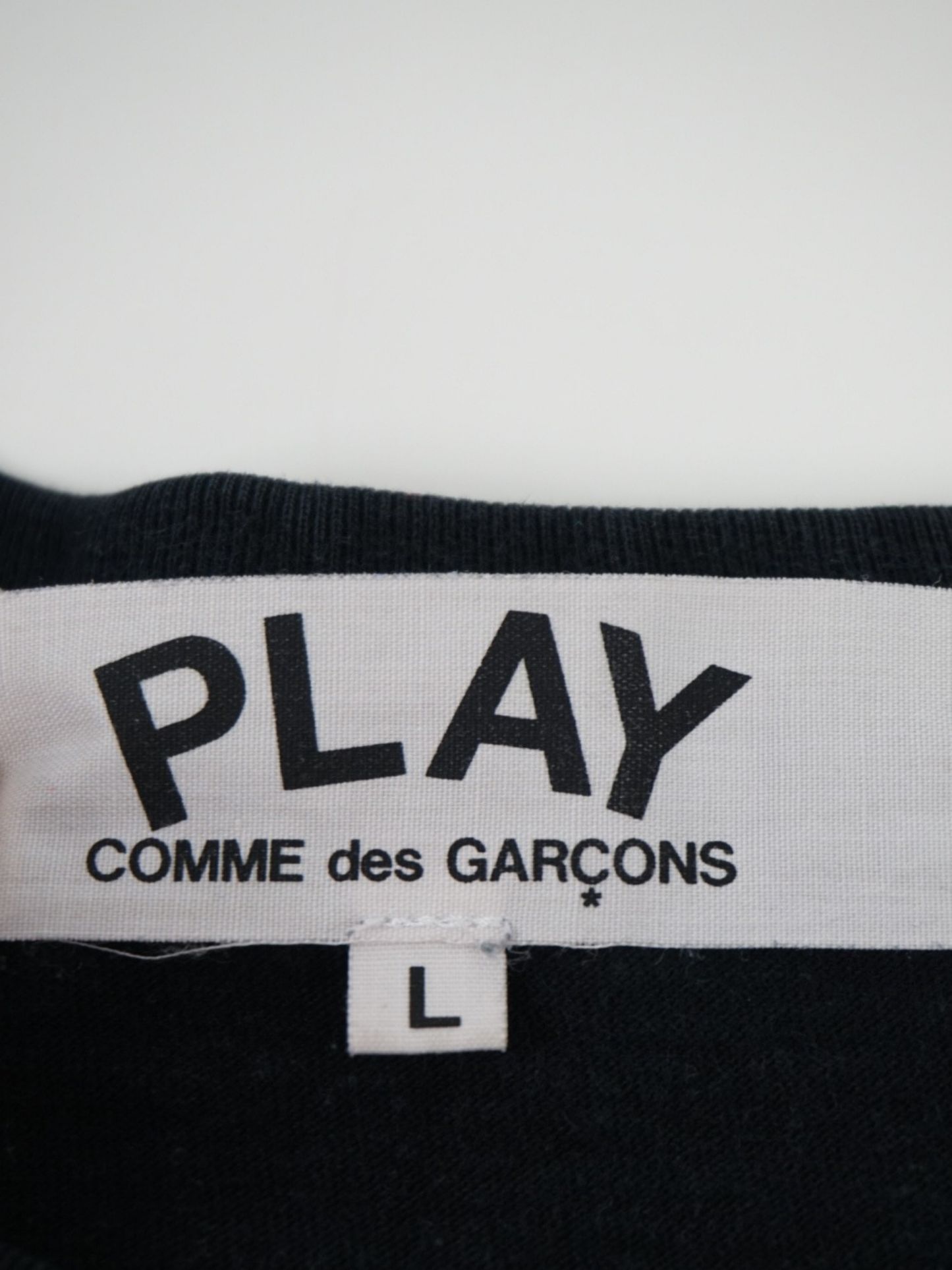 T-shirt noir à logo - Comme des Garçons