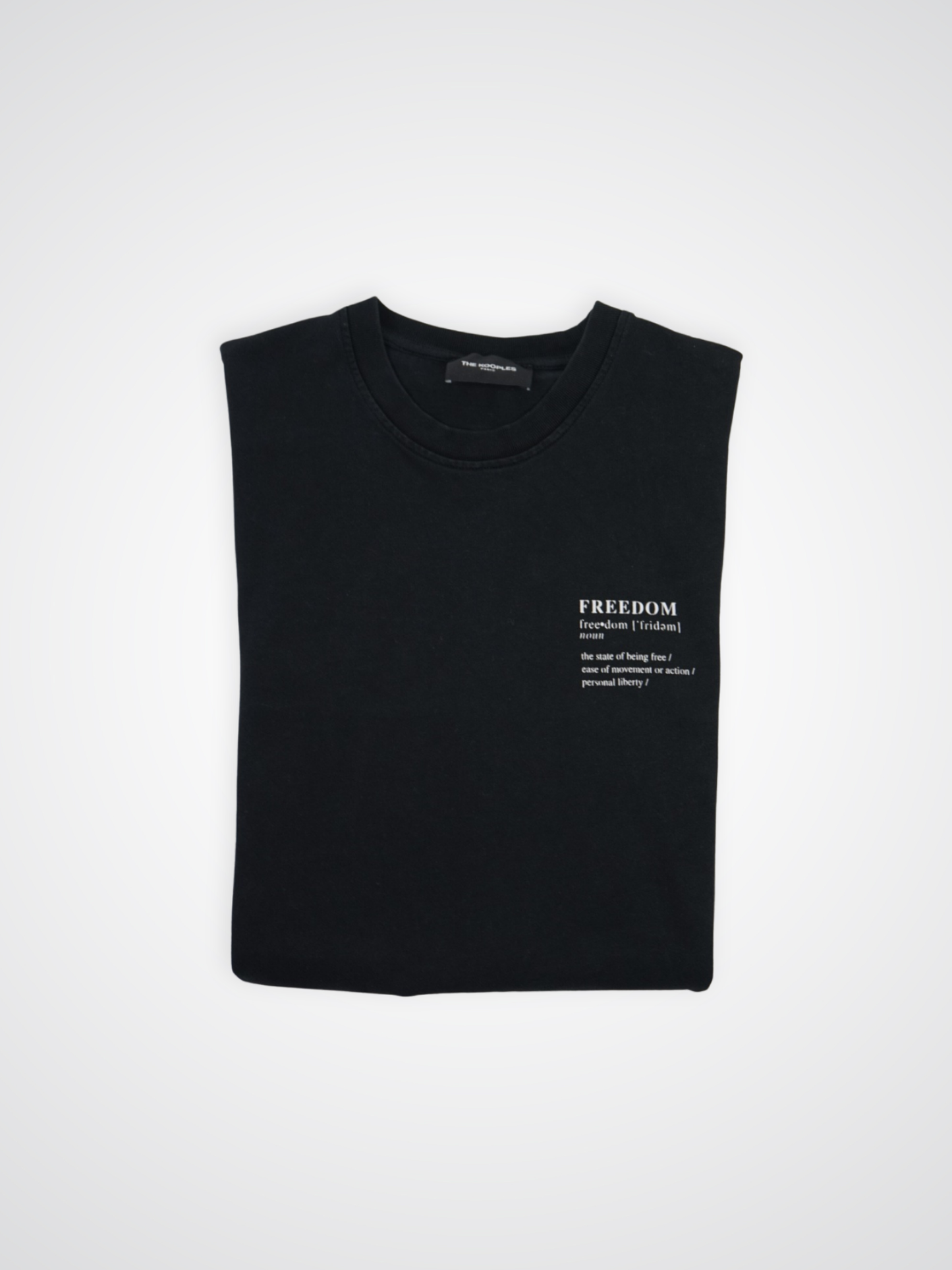 T-shirt noir à motif - The Kooples