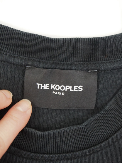 T-shirt noir à motif - The Kooples