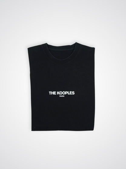 T-shirt noir à logo - The Kooples