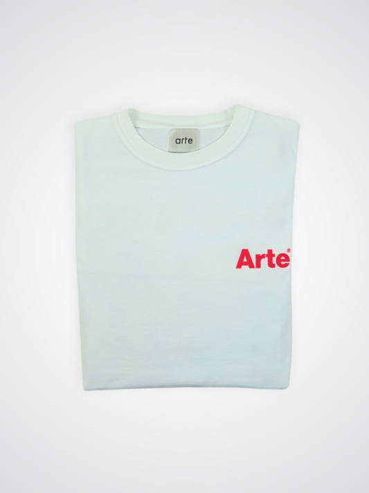 T-shirt blanc à logo - Arte