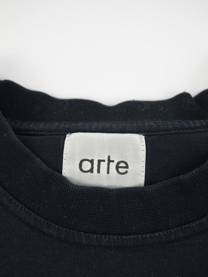 T-shirt noir à logo - Arte