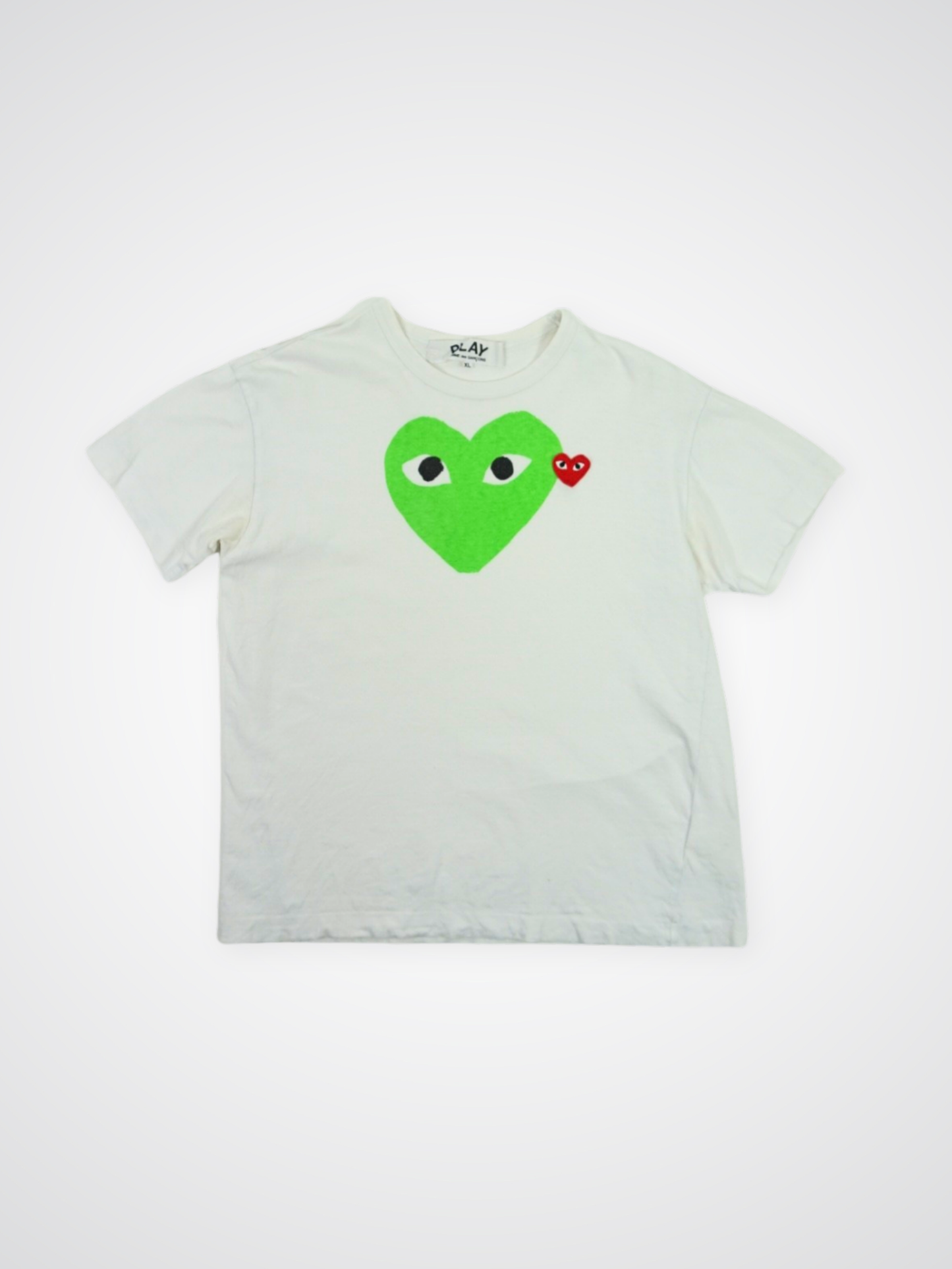 T-shirt blanc à motif coeur - Comme des Garçons