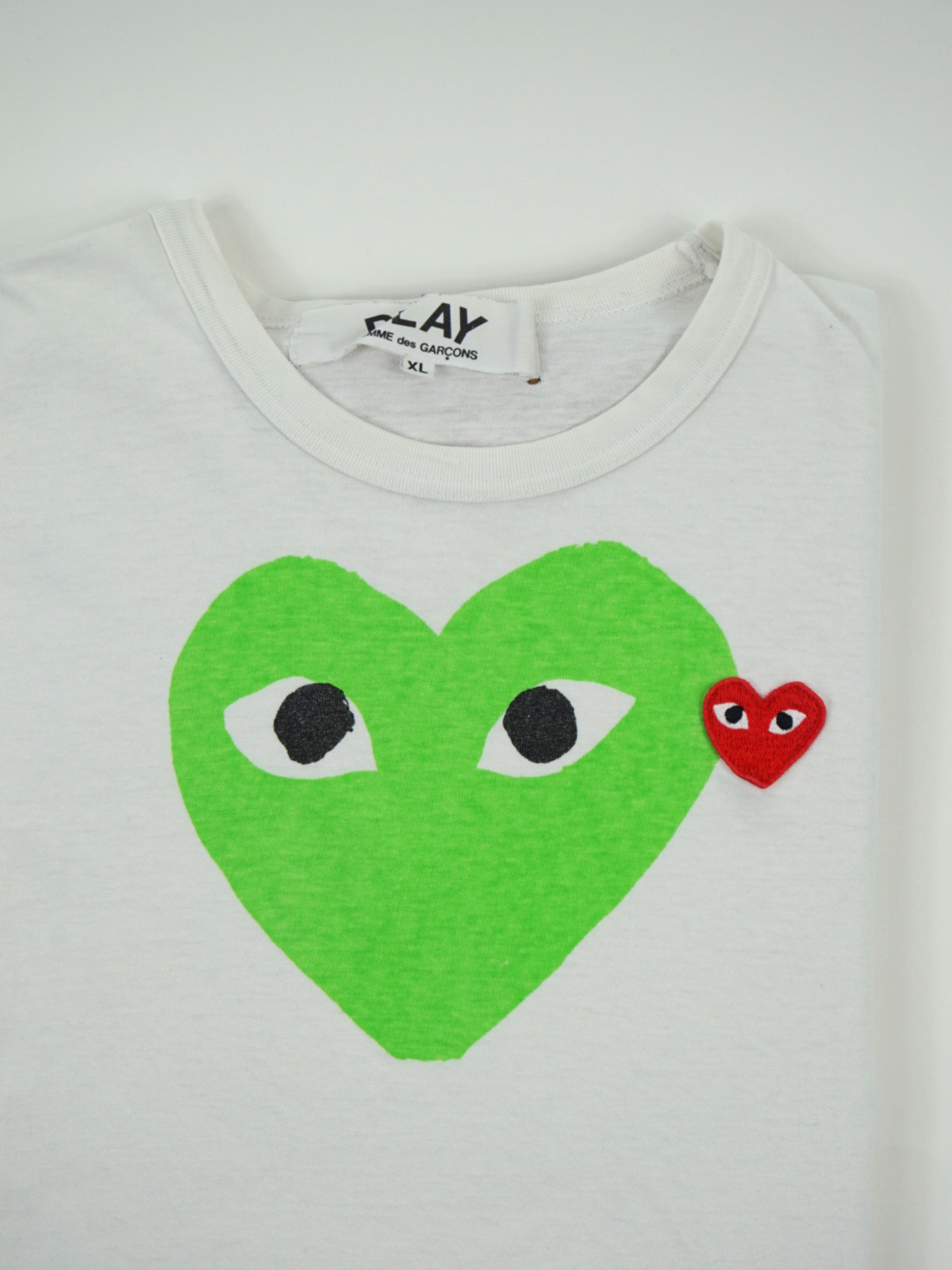 T-shirt blanc à motif coeur - Comme des Garçons