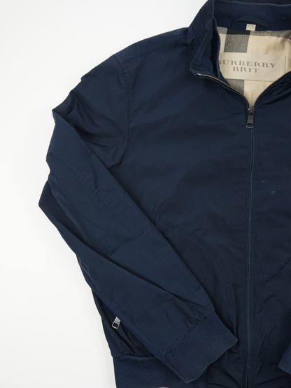 Veste bleue marine à logo - Burberry