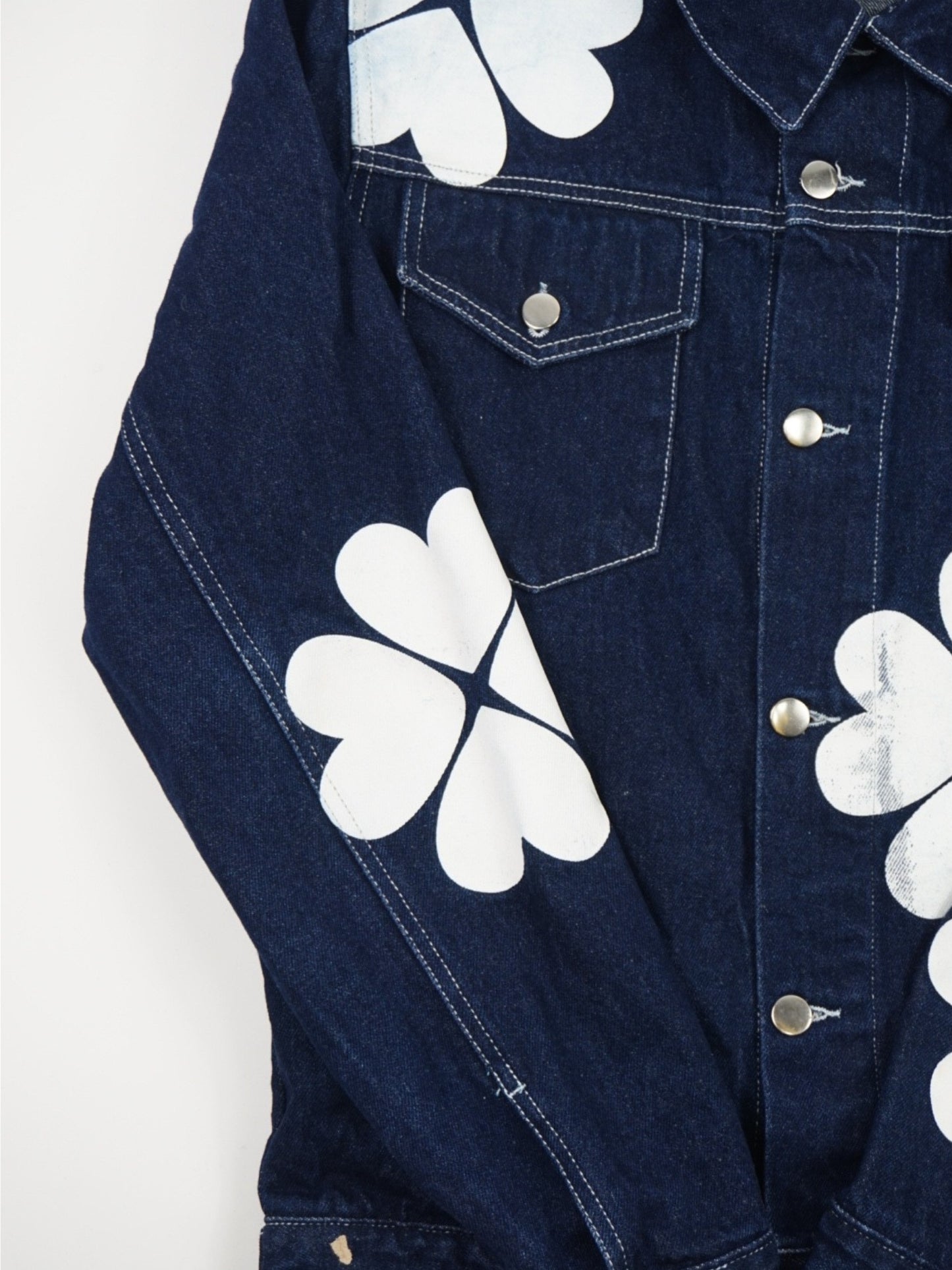 Veste en jean à motif fleur Josh Denim Trevo - Arte