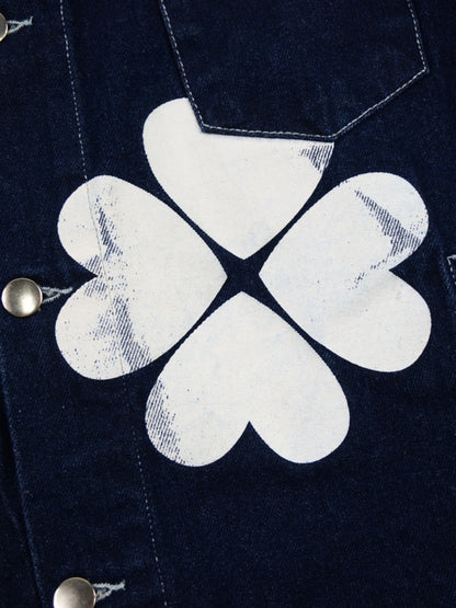 Veste en jean à motif fleur Josh Denim Trevo - Arte