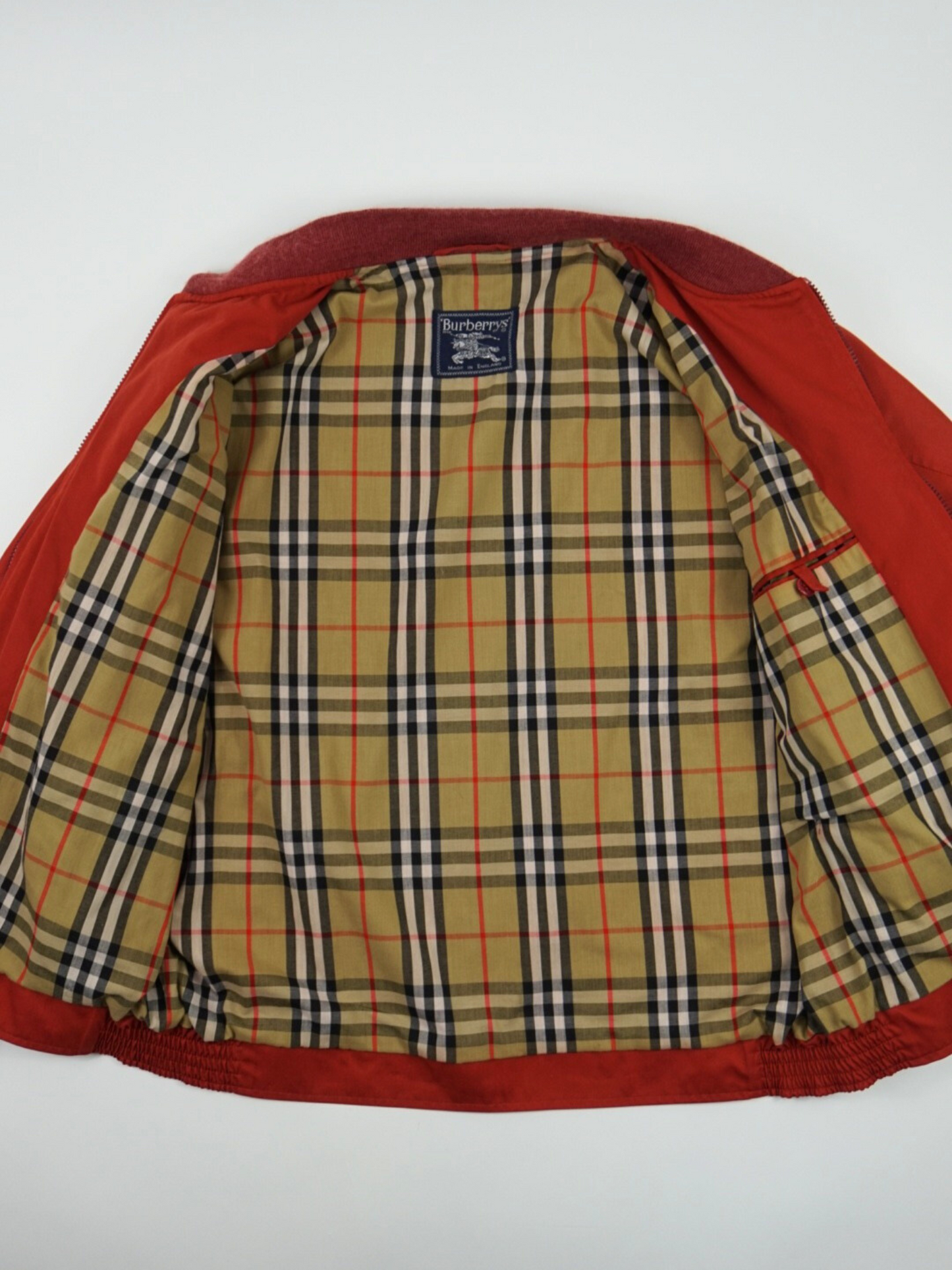 Veste style bombers rouge - Burberry