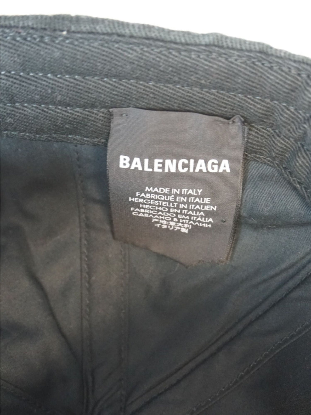 Casquette noire Balenciaga