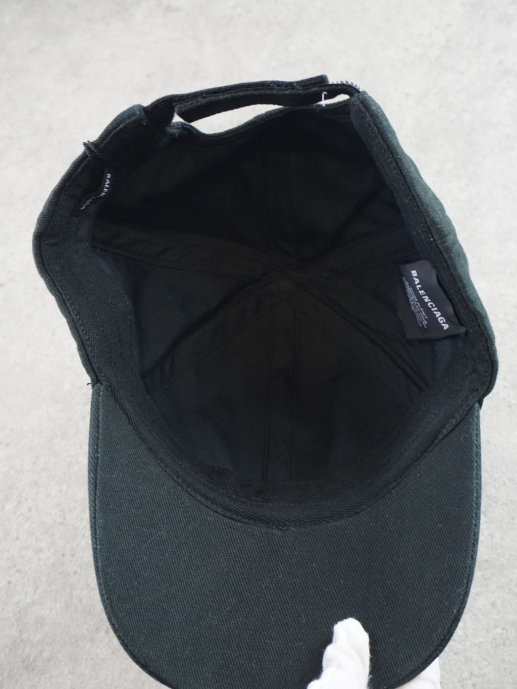 Casquette noire Balenciaga