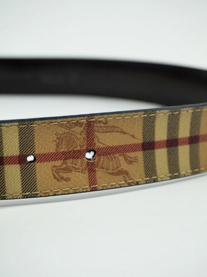 Ceinture à motif Check beige - Burberry