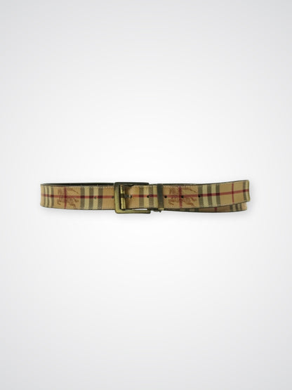 Ceinture beige à motif Check - Burberry