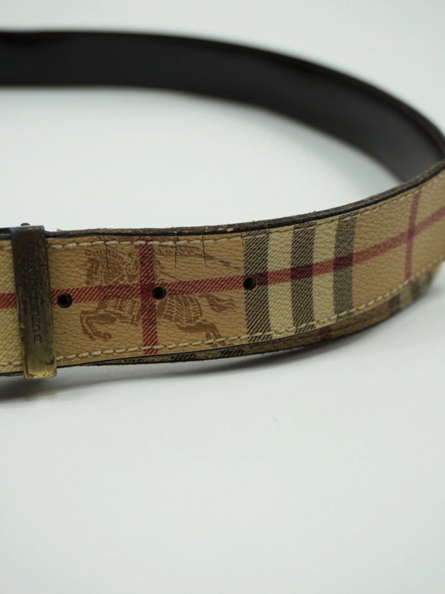 Ceinture beige à motif Check - Burberry