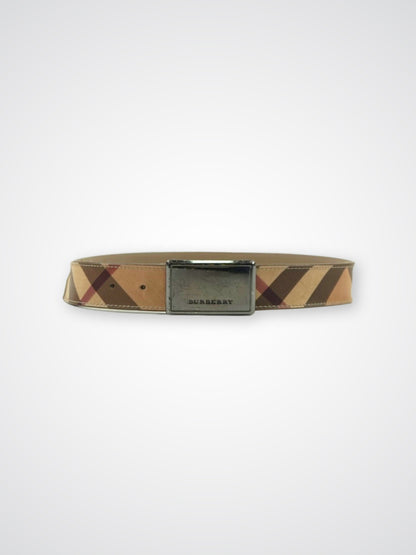 Ceinture beige à motif Check - Burberry