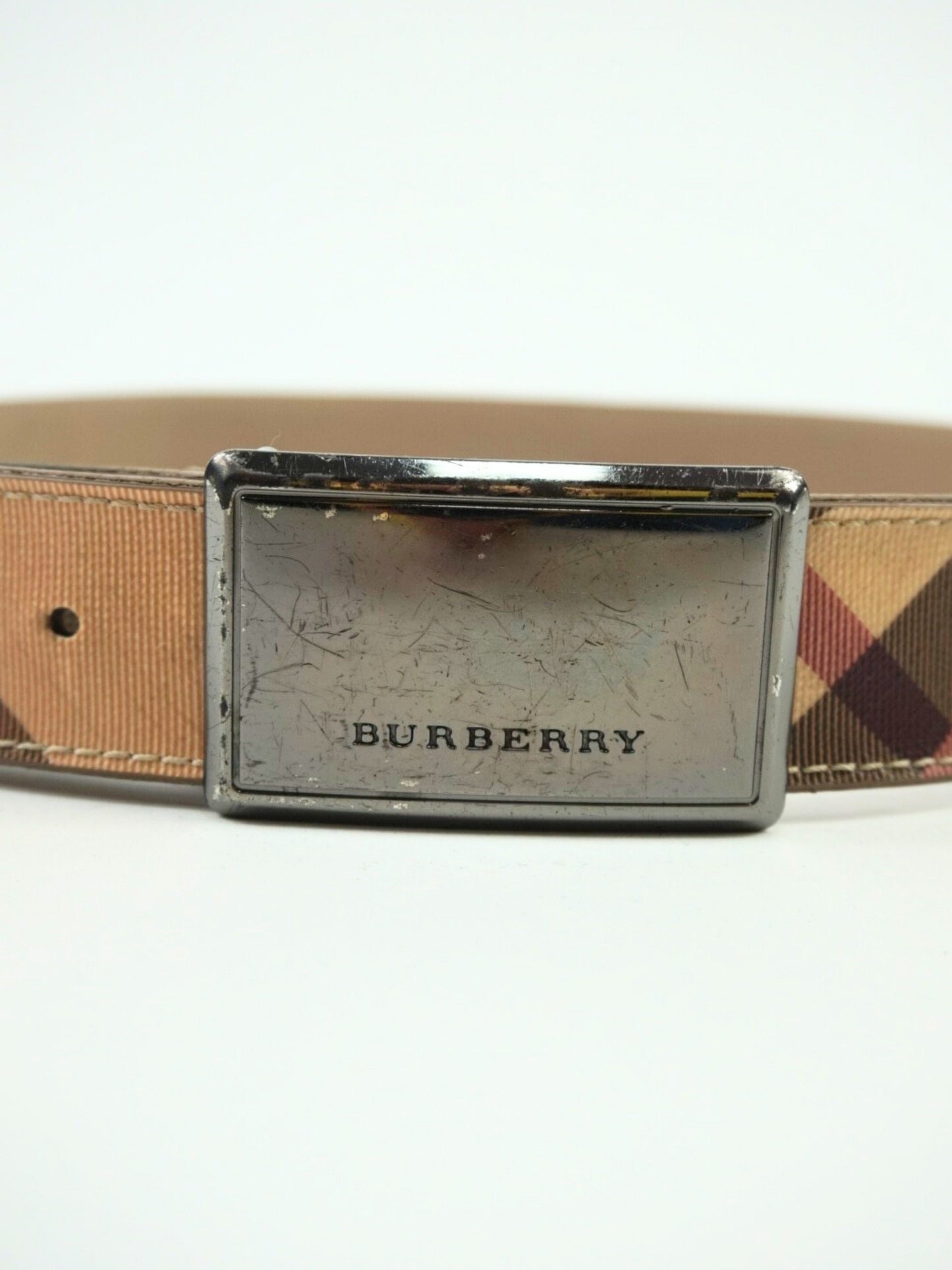 Ceinture beige à motif Check - Burberry