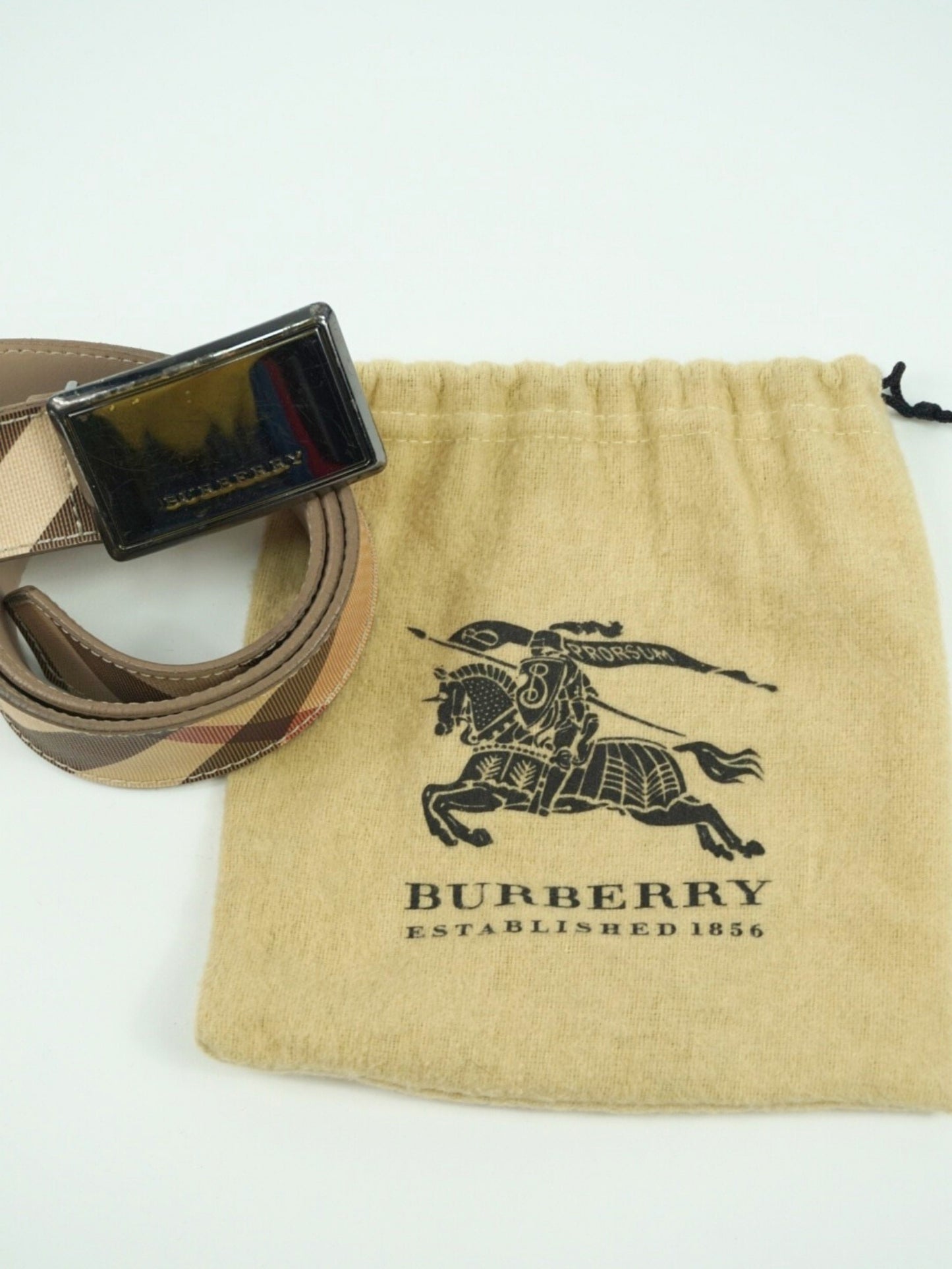 Ceinture beige à motif Check - Burberry