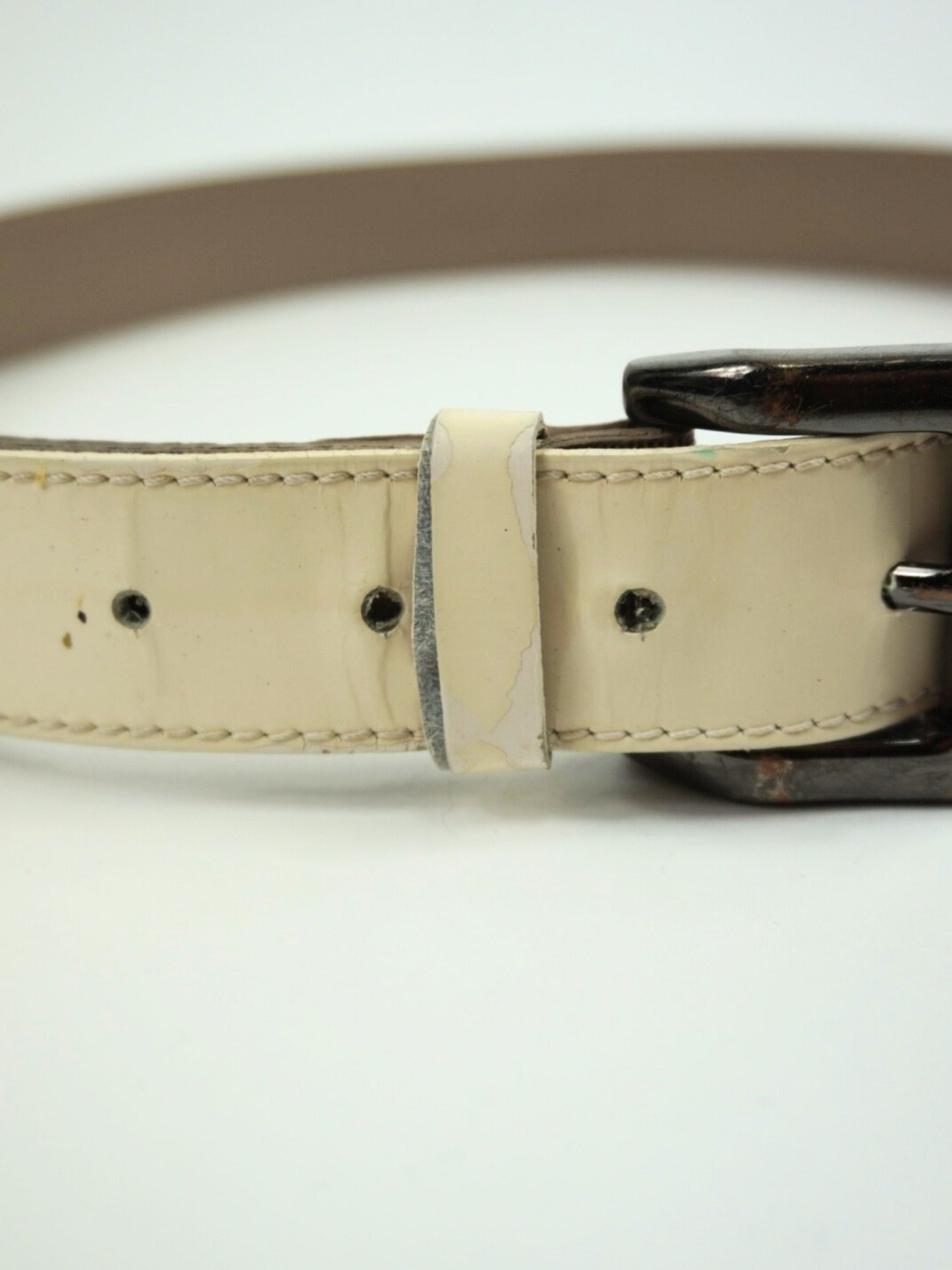 Ceinture vinyle et motif Check - Burberry