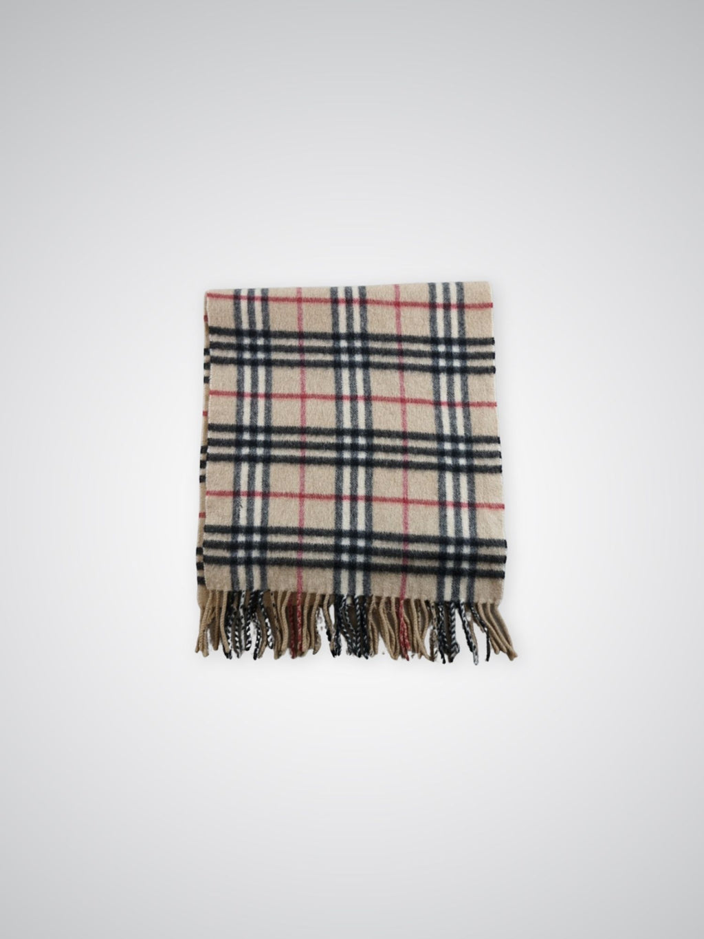 Écharpe Burberry motif Check beige