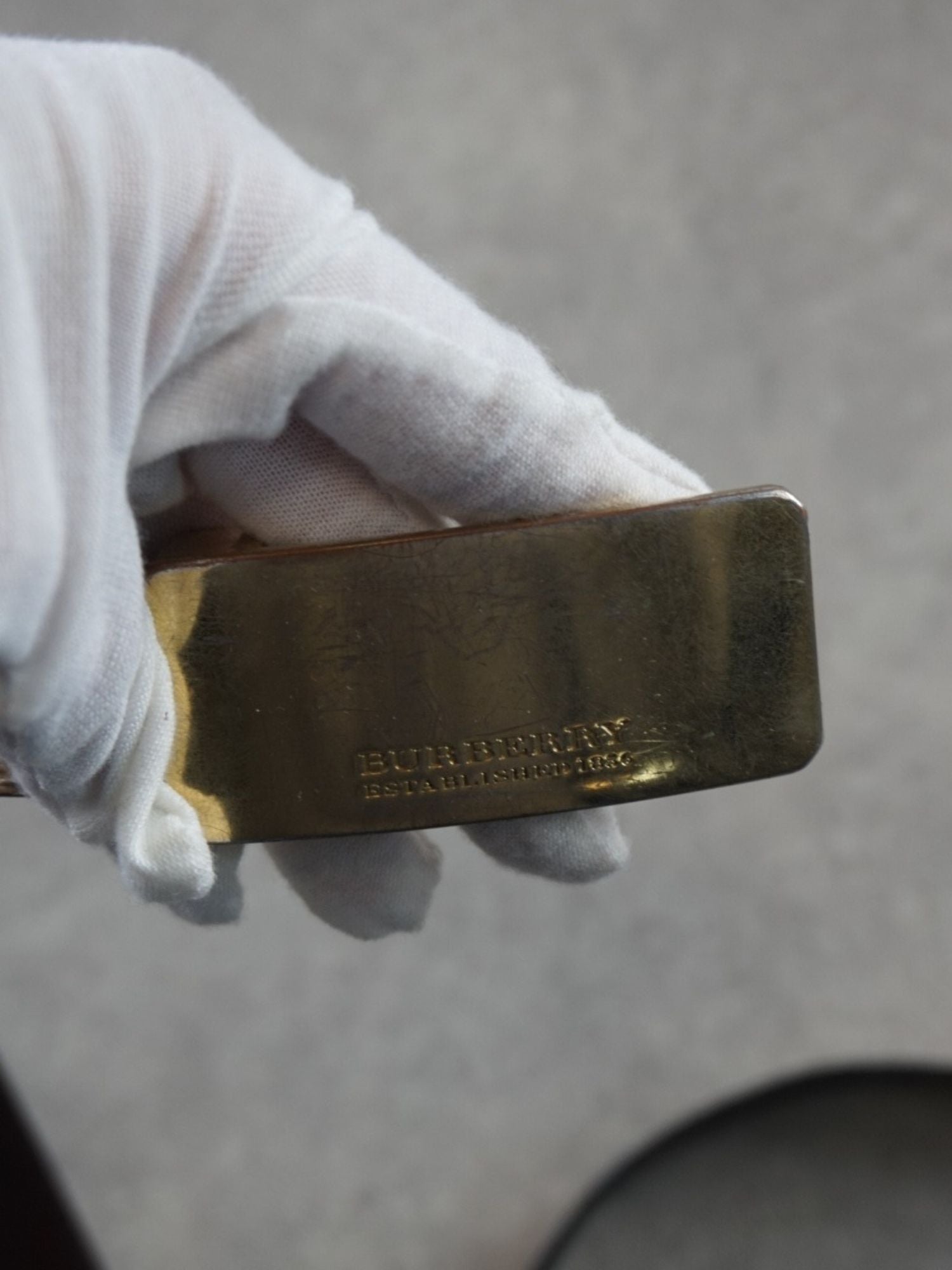 Ceinture Check Burberry