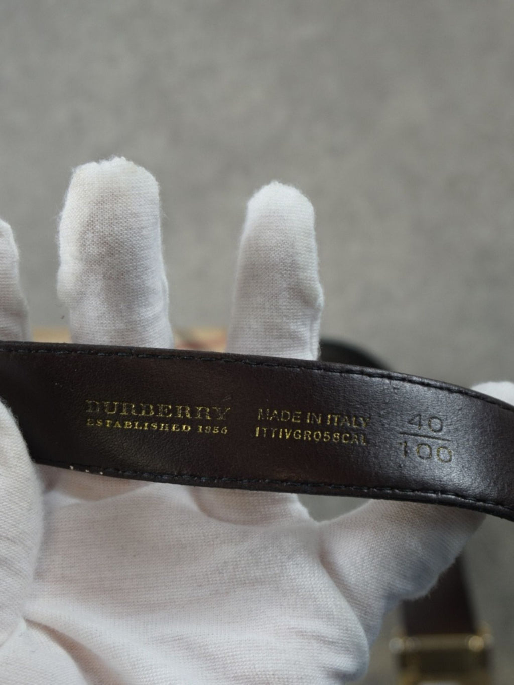 Ceinture Check Burberry