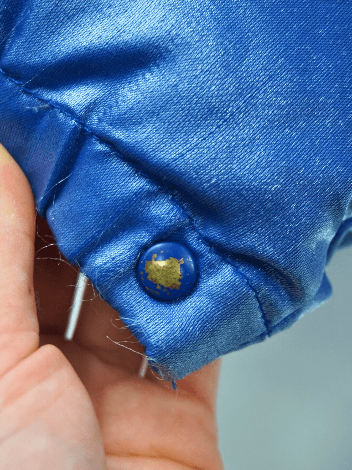 Doudoune Moncler Grenoble brillante bleue (M)