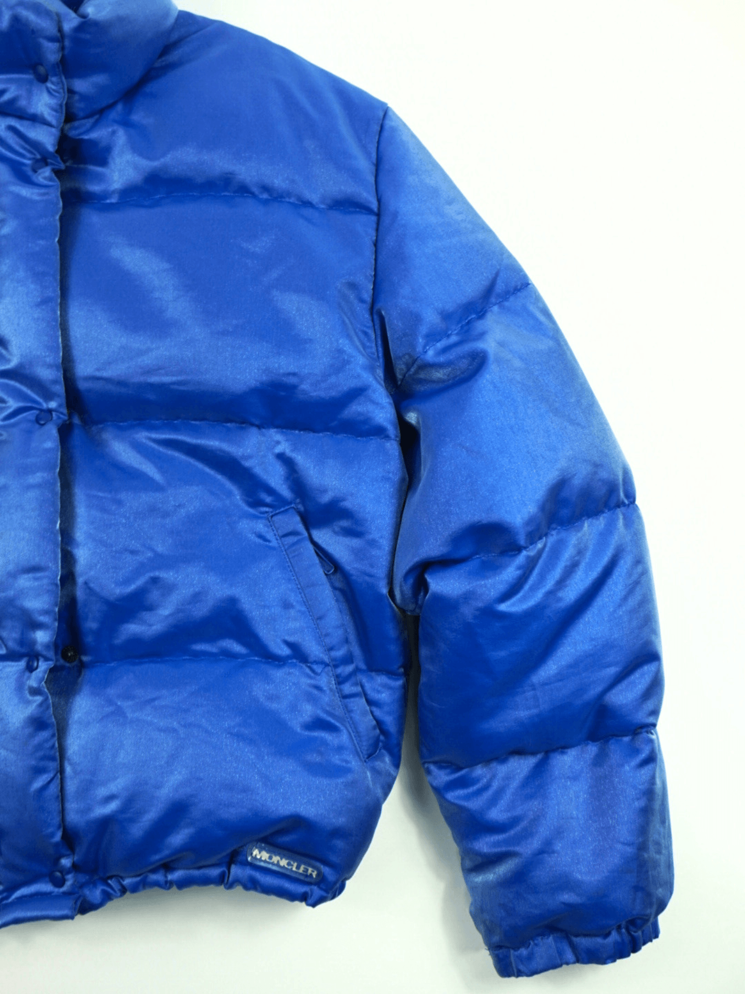 Doudoune Moncler Grenoble brillante bleue (M)