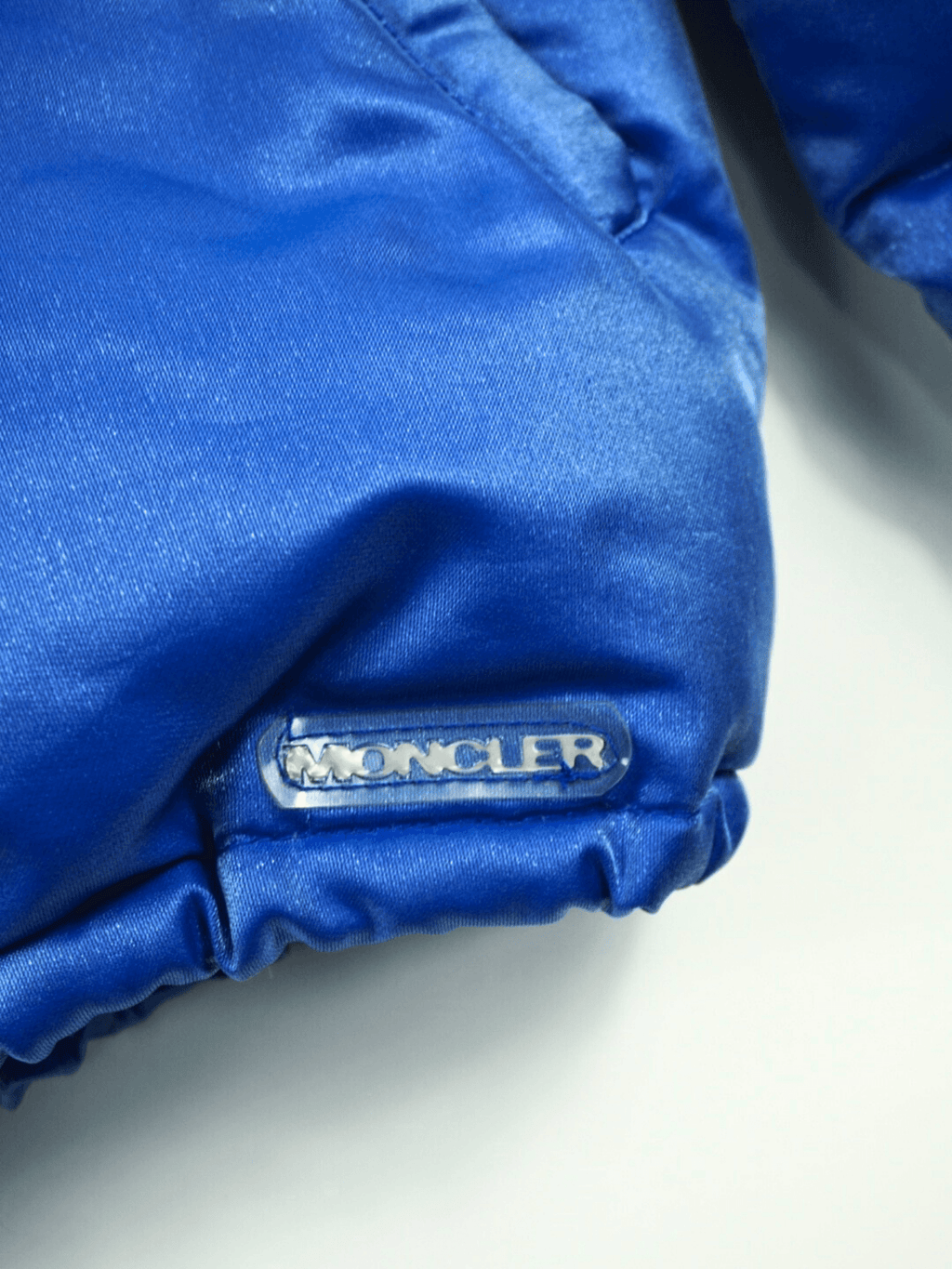 Doudoune Moncler Grenoble brillante bleue (M)