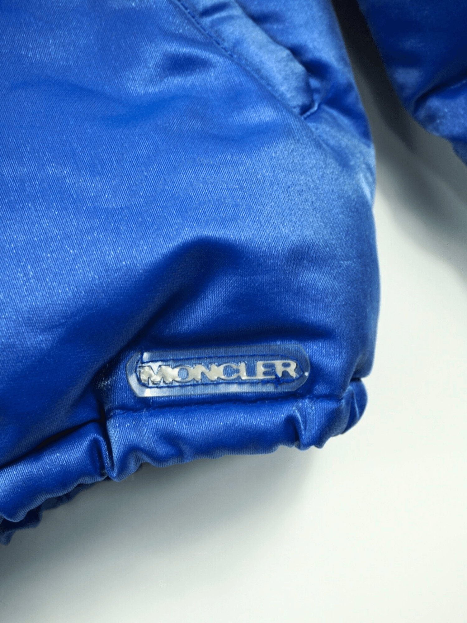 Doudoune Moncler Grenoble brillante bleue (M)