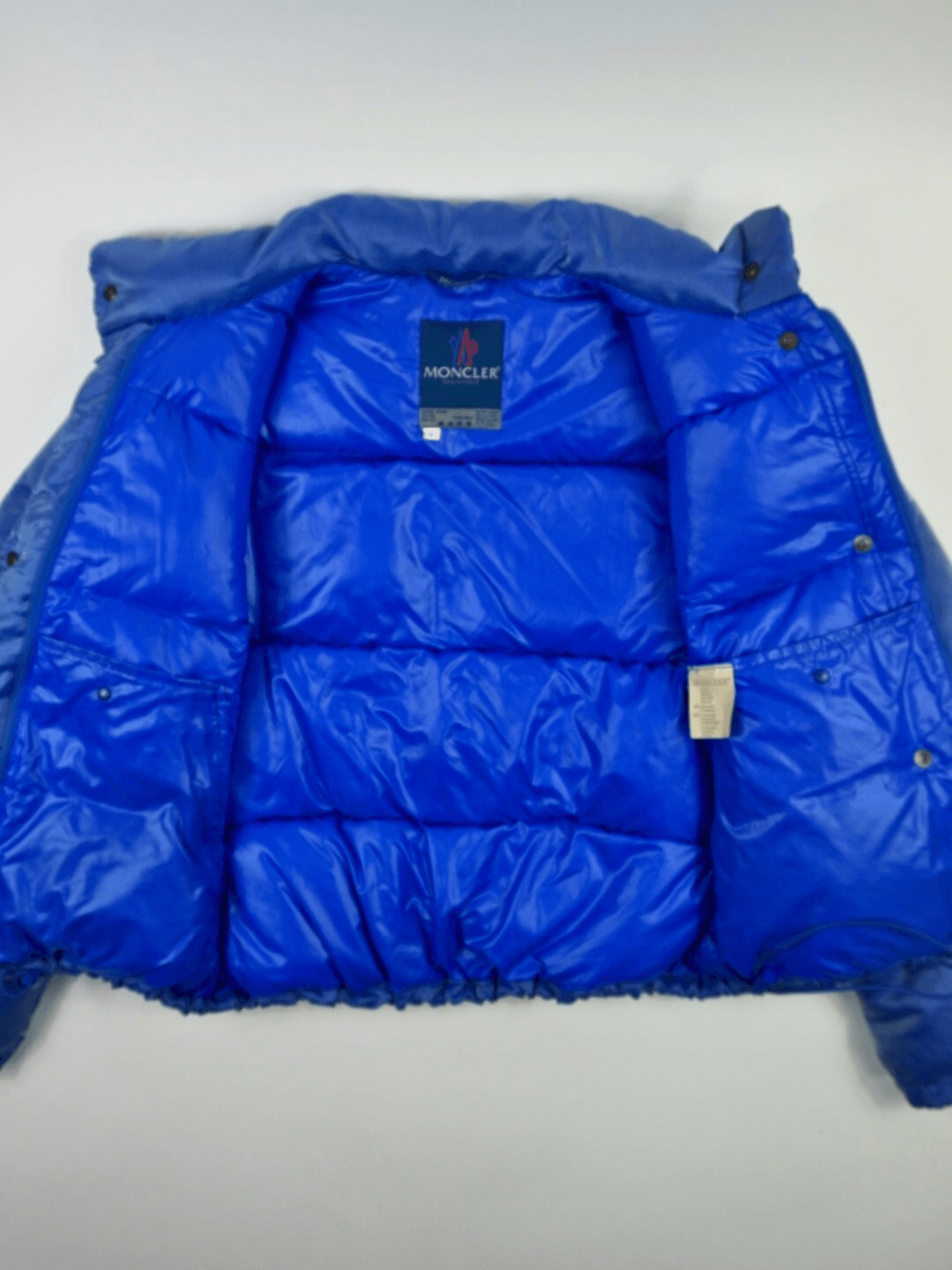 Doudoune Moncler Grenoble brillante bleue (M)