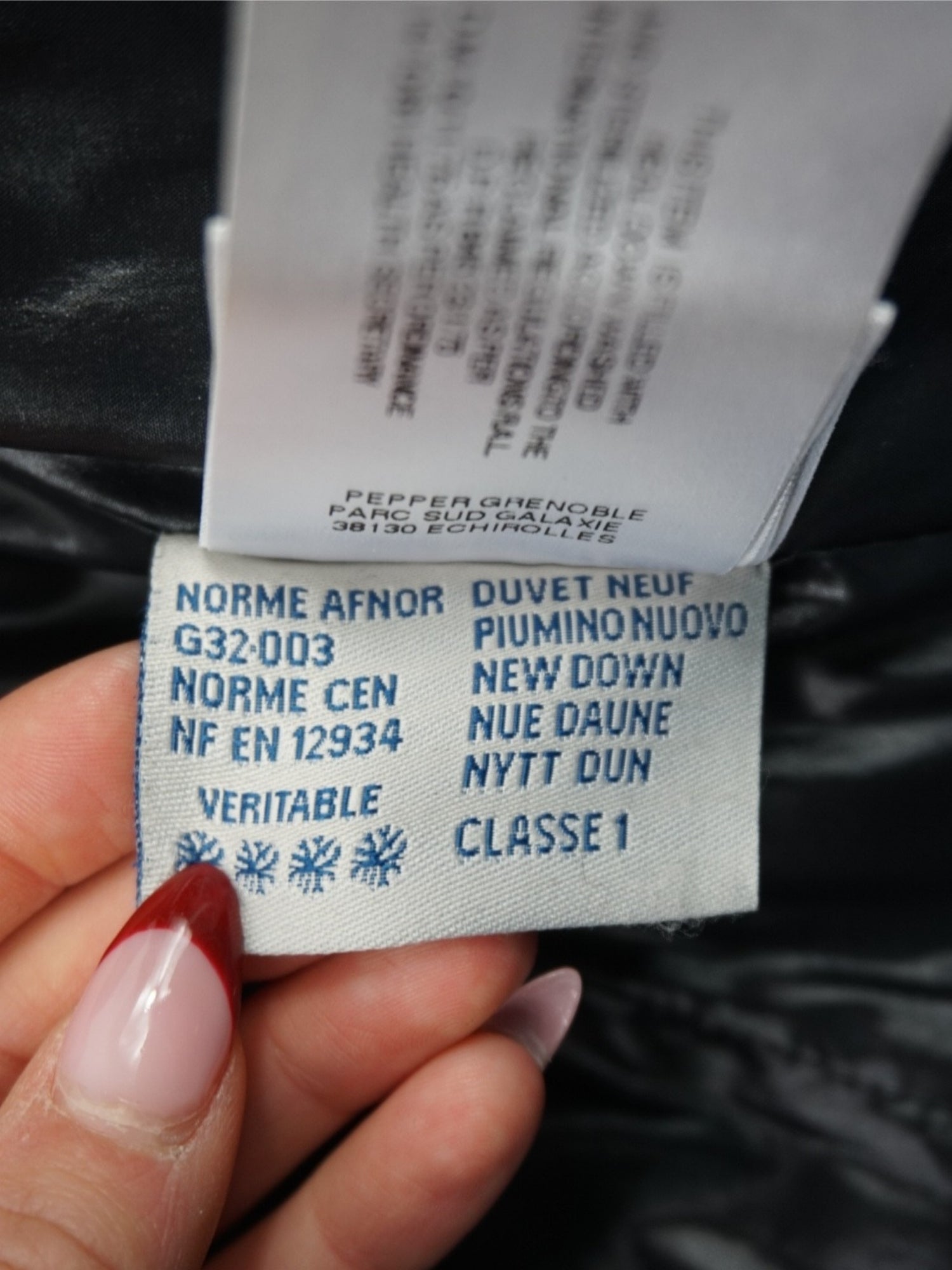 Doudoune noire Moncler (M femme)