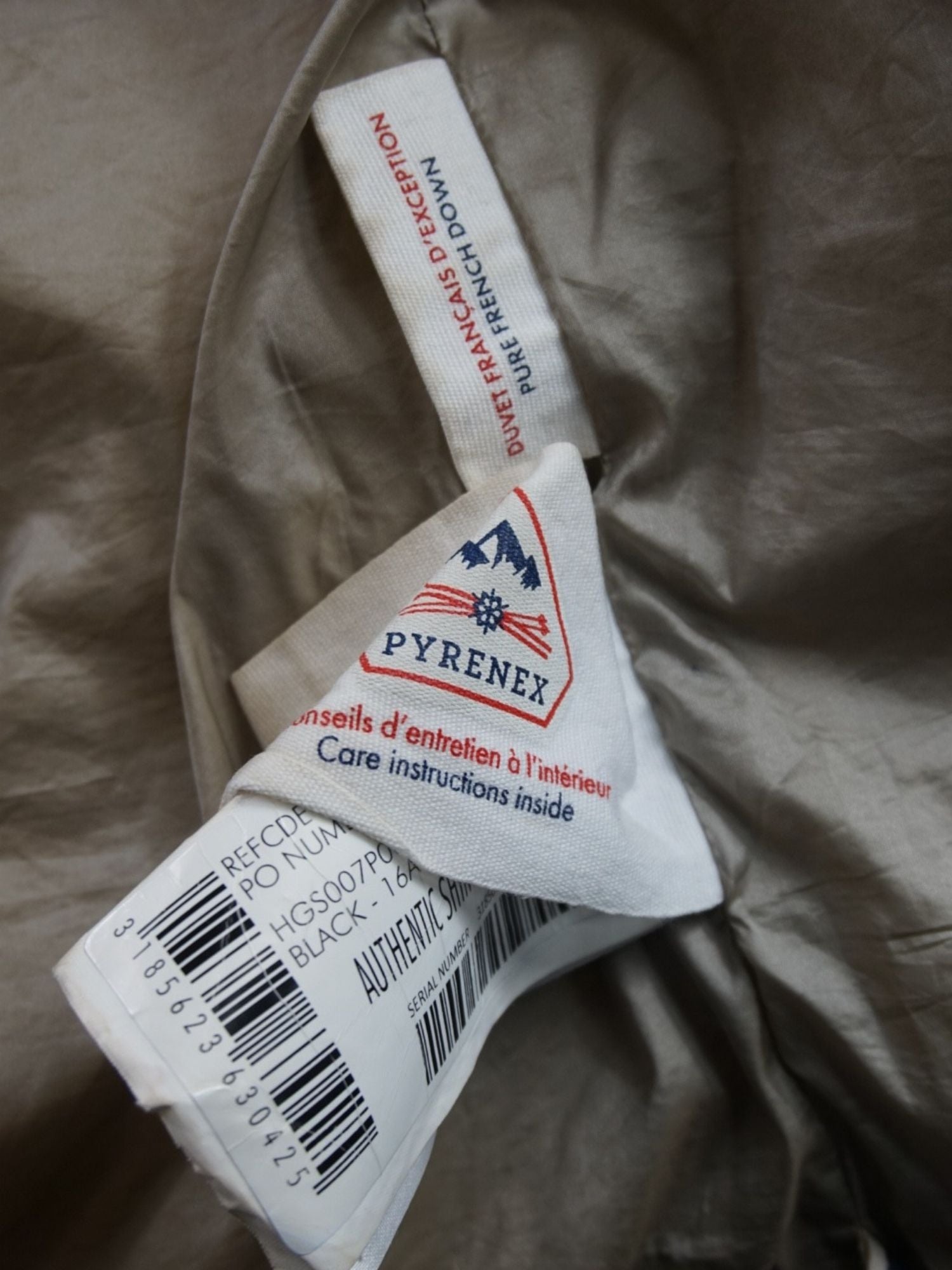 Doudoune noire Pyrenex (S)