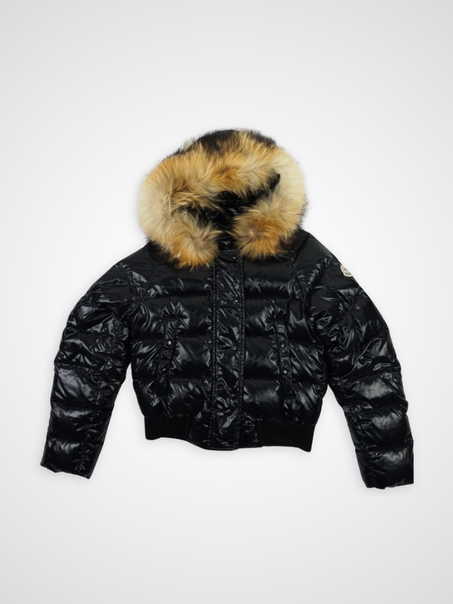 Doudoune courte style bombers noire à capuche - Moncler