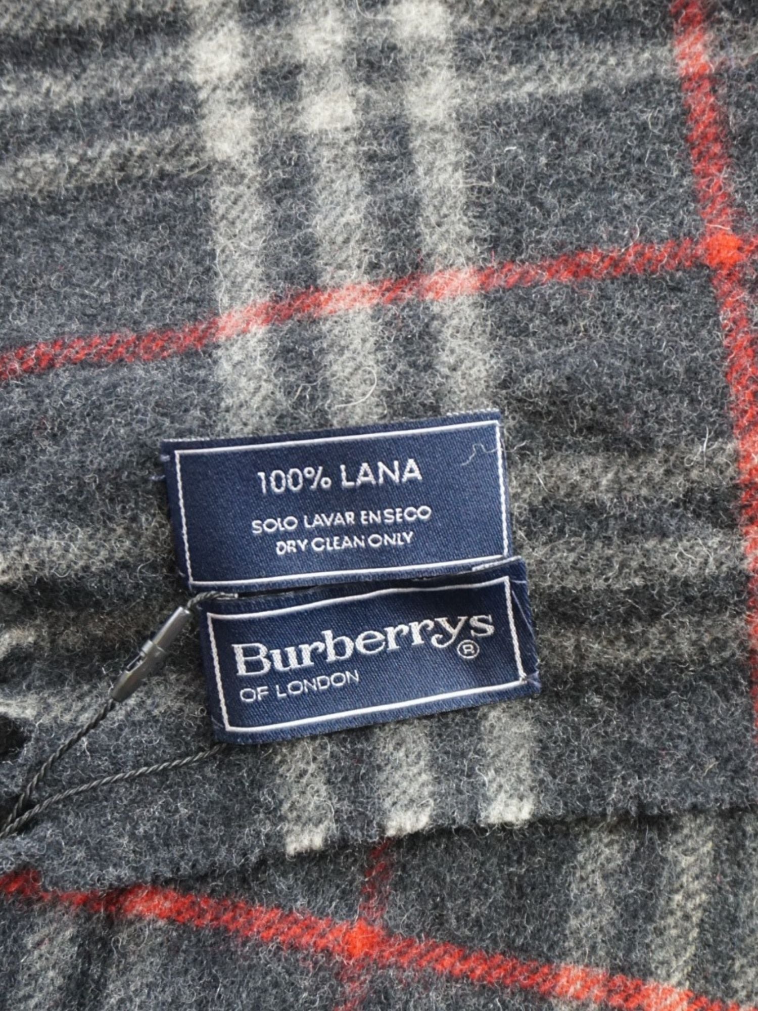 Écharpe Burberry motif Check grise