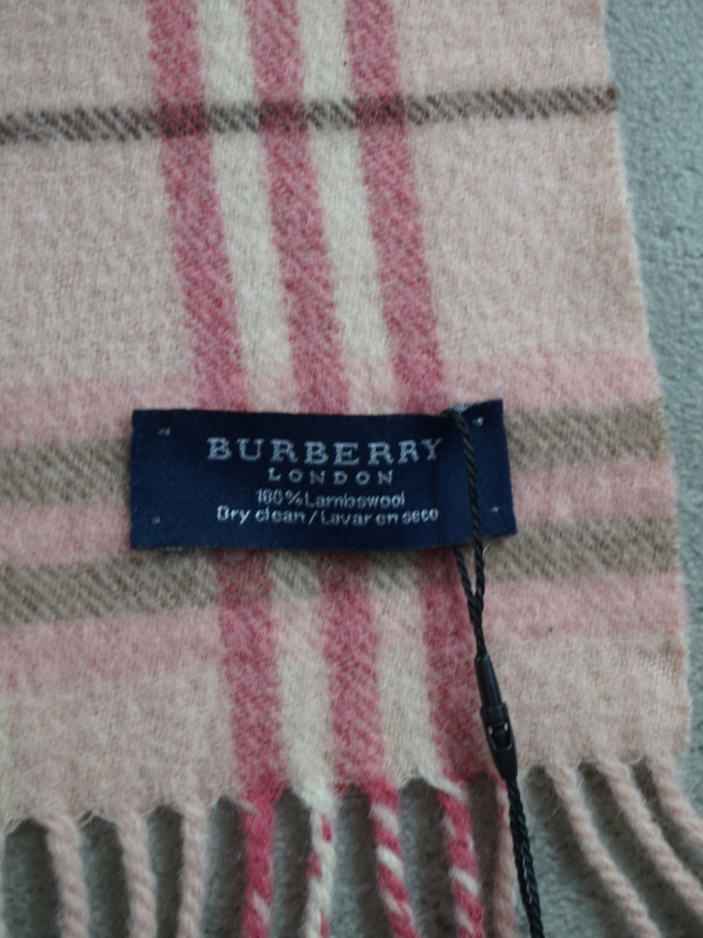 Écharpe Burberry rose Check