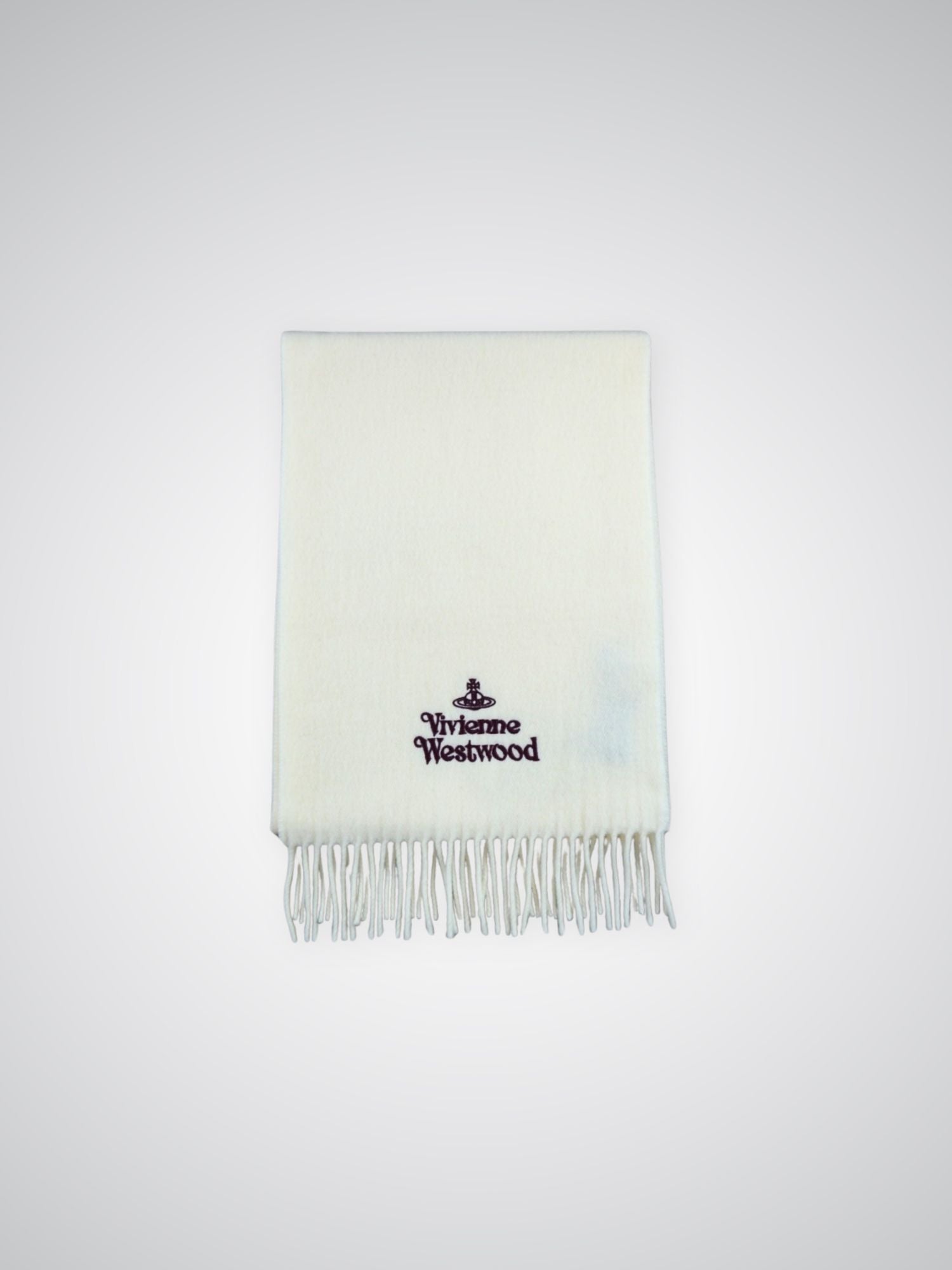 Écharpe crème Vivienne Westwood