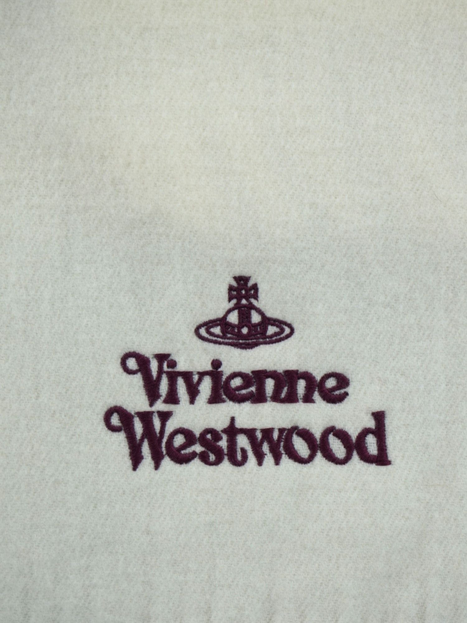 Écharpe crème Vivienne Westwood