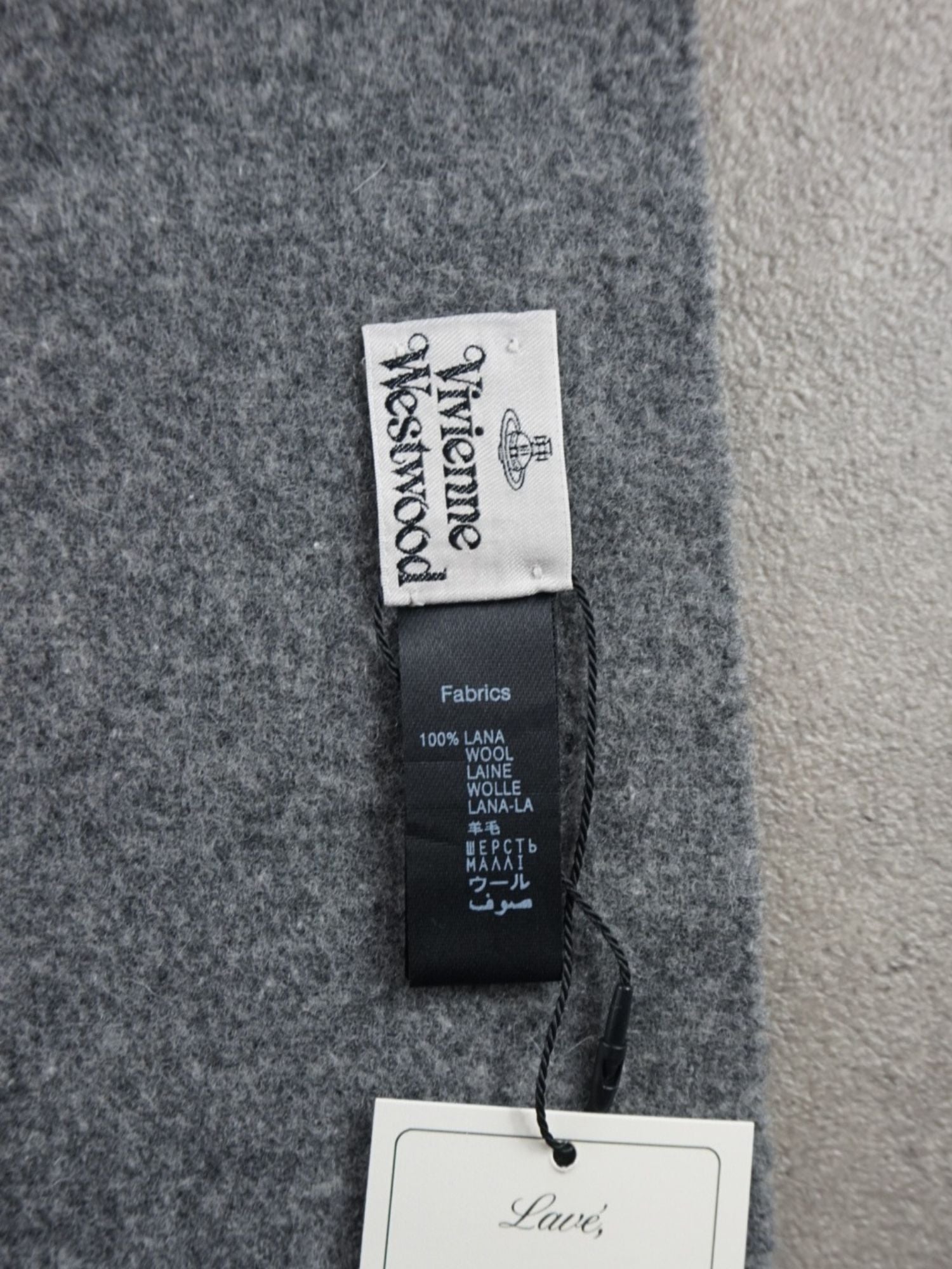 Écharpe grise Vivienne Westwood