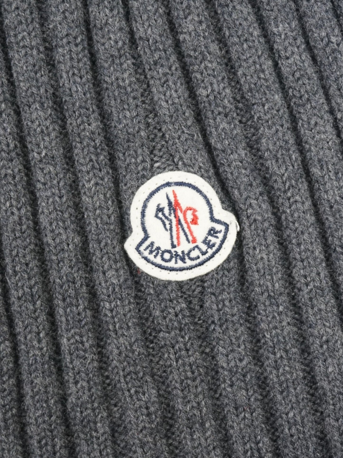 Écharpe en laine et coton grise - Moncler