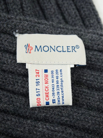 Écharpe en laine et coton grise - Moncler