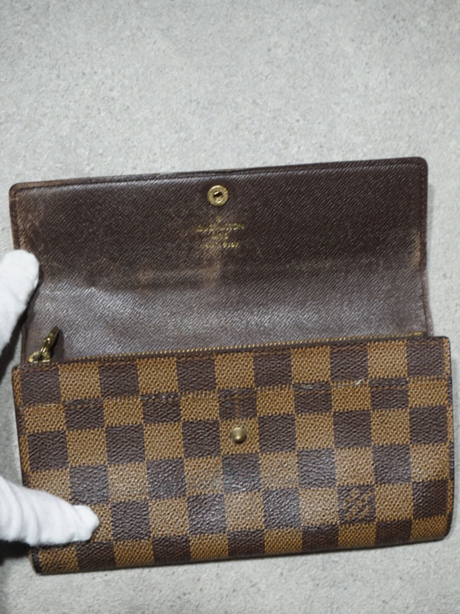 Portefeuille Sarah Louis Vuitton damier