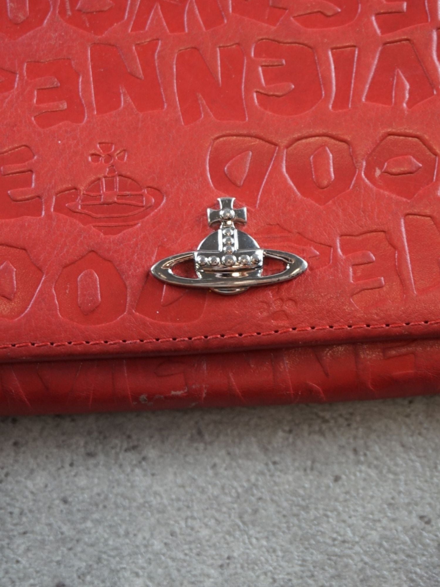 Portefeuille Vivienne Westwood rouge