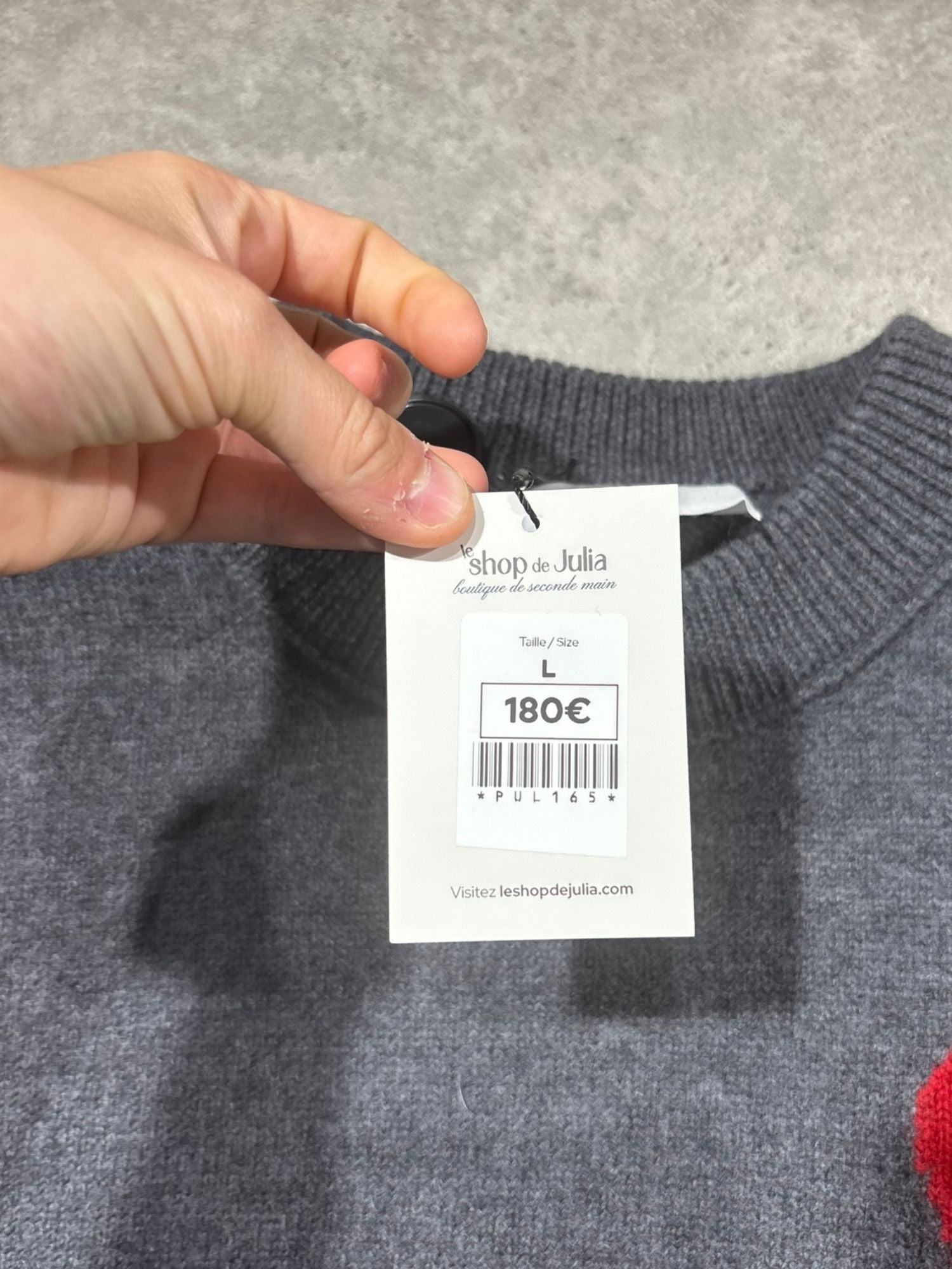 Pull gris AMI Paris (L)