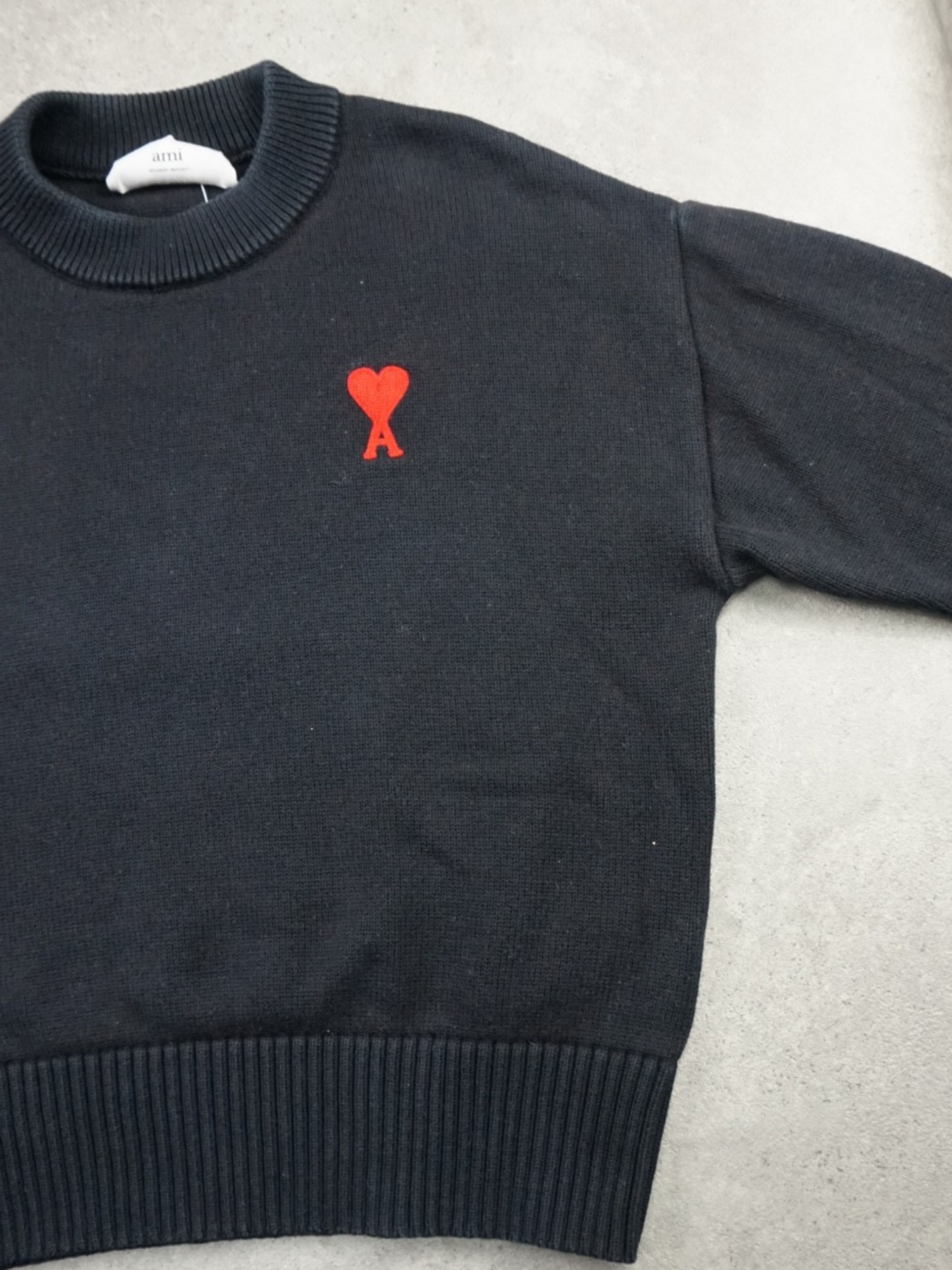 Pull Ami Paris noir (S)