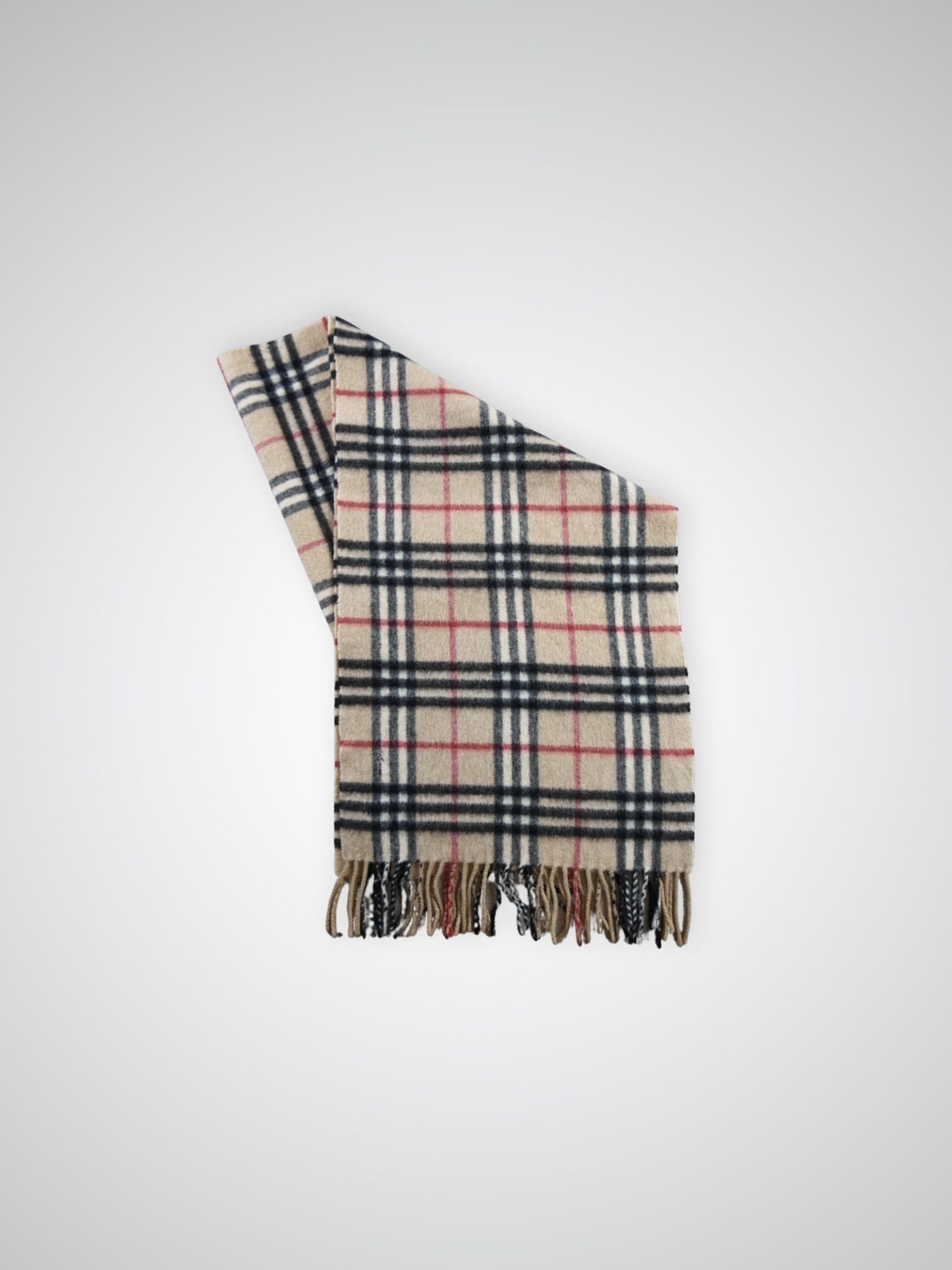 Écharpe Burberry motif Check beige