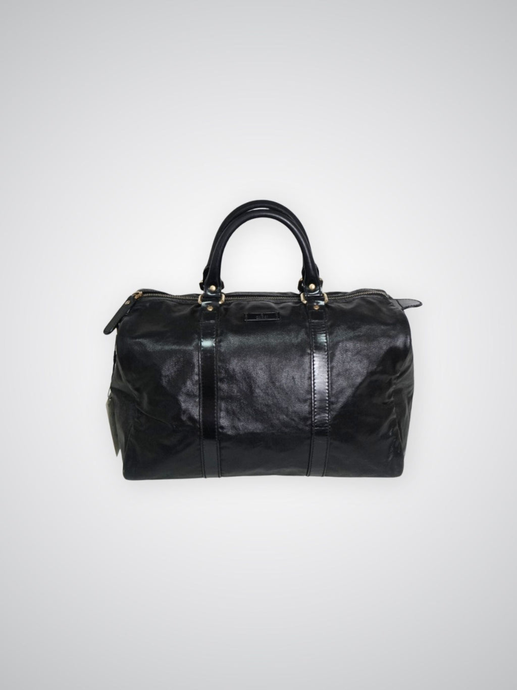 Sac Boston Gucci noir brillant