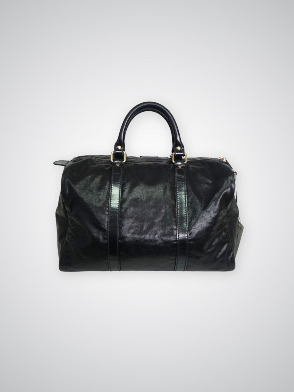 Sac Boston Gucci noir brillant
